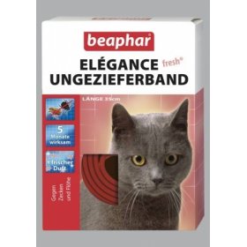 Противопаразитна каишка за котка BAPHAR ELEGANCE FRESH червена